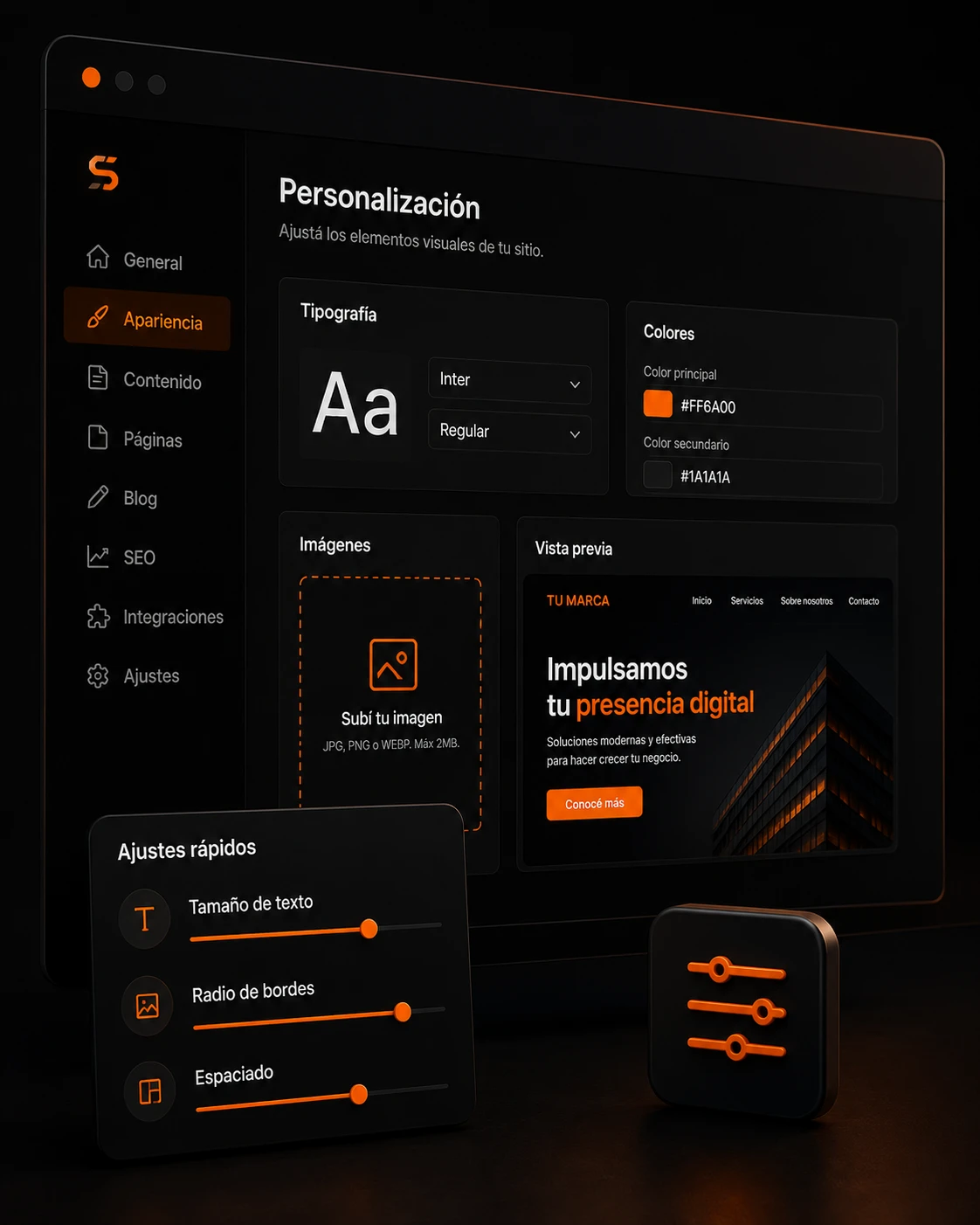Mobile app preview